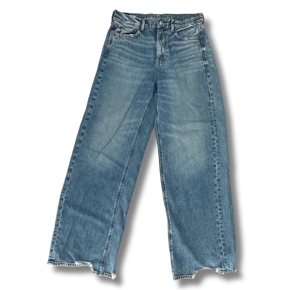 AE Dreamy Drape Super High-Waisted Baggy Wide-Leg Jean